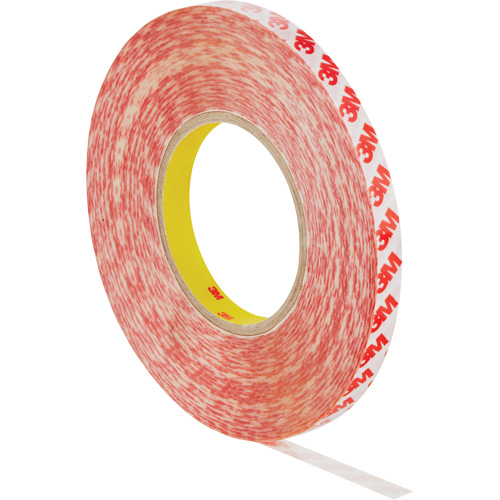 Double-Sided Adhesive Tape, Polyester, 12 mm (0.47") W x 50 m (164') L, 8 mils Thick Moffatt Supply & Specialties