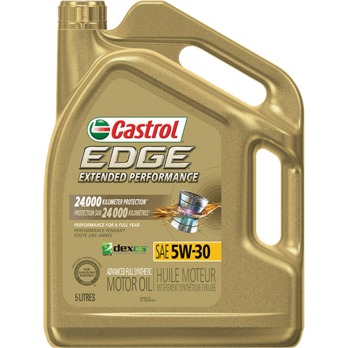 Huile pour moteur performance prolong&eacute;e 5W-30 Edge, 5 L, Cruche Moffatt Supply & Specialties