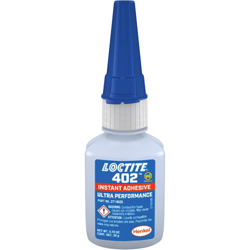 402 Instant Adhesive, Clear, Bottle, 20 g Moffatt Supply & Specialties