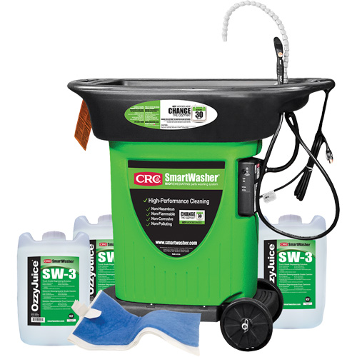 Trousse de bassin de nettoyage de pi&egrave;ces mobile SmartWasher SW-323 Moffatt Supply & Specialties