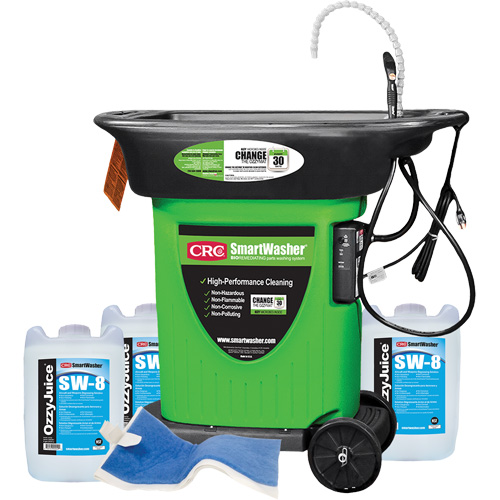 Trousse de bassin de nettoyage de pi&egrave;ces mobile SmartWasher SW-823 Moffatt Supply & Specialties