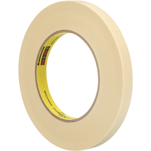 Scotch&reg; High-Performance Masking Tape 232, 12 mm (1/2") x 55 m (180'), Tan Moffatt Supply & Specialties