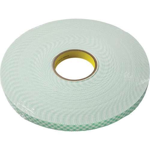 Double-Coated Urethane Foam Tape, 33 m (108') L x 9.5 mm (3/8") W, 60 mils, Urethane Moffatt Supply & Specialties
