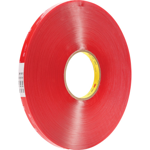 VHB Tape, 66 m (216') L x 6 mm (1/4") W, 23 mils, Acrylic Moffatt Supply & Specialties