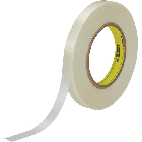 Scotch&reg; Filament Tape, 6.6 mils Thick, 9 mm (0.35") x 55 m (180')  Moffatt Supply & Specialties