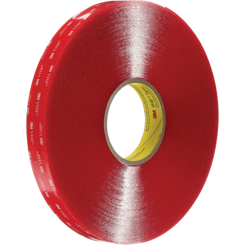 VHB Tape, 33 m (108') L x 12 mm (1/2") W, 40 mils, Acrylic Moffatt Supply & Specialties