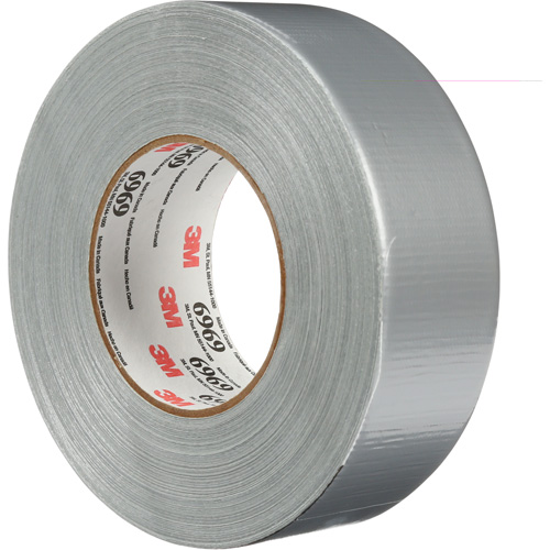 6969 Extra Heavy-Duty Duct Tape, 10.7 mils, Silver, 48 mm (2") x 55 m (180') Moffatt Supply & Specialties