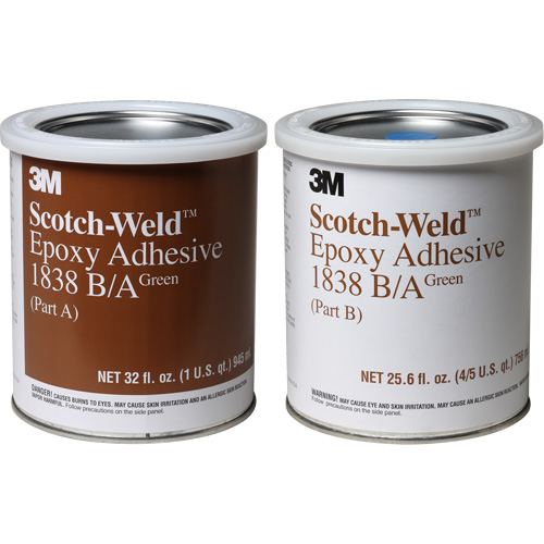 Adh&eacute;sif Scotch-Weld, 32 oz liq., Seau, Deux composants, Vert Moffatt Supply & Specialties
