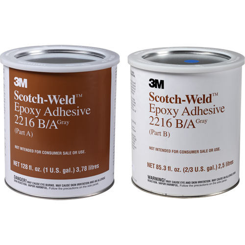 Scotch-Weld Adhesive, 1 gal., Pail, Two-Part, Grey Moffatt Supply & Specialties