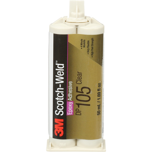 Scotch-Weld Adhesive, 1.7 fl. oz., Cartridge, Two-Part, Translucent Moffatt Supply & Specialties
