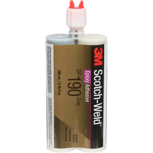 Scotch-Weld Adhesive, 200 ml, Cartridge, Two-Part, Grey Moffatt Supply & Specialties
