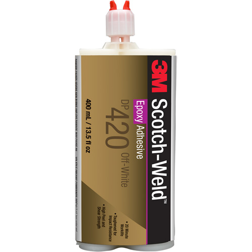 Scotch-Weld Adhesive, 400 ml, Cartridge, Two-Part, Off-White Moffatt Supply & Specialties