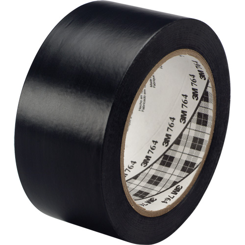 764 General-Purpose Vinyl Tape, 25.4 mm (1") W x 32.9 m (108') L, 5 mils, Black Moffatt Supply & Specialties