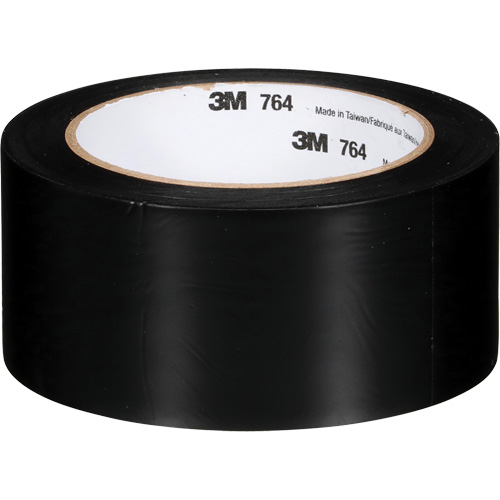 764 General-Purpose Vinyl Tape, 50.8 mm (2") W x 32.9 m (108') L, 5 mils, Black Moffatt Supply & Specialties