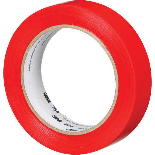 Ruban en vinyle pour travaux g&eacute;n&eacute;raux 764, 25,4 mm (1") la x 32,9 m (108') lo, 5 mils, Rouge Moffatt Supply & Specialties