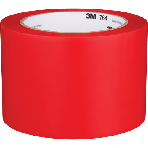 Ruban en vinyle pour travaux g&eacute;n&eacute;raux 764, 76 mm (3") la x 32,9 m (108') lo, 5 mils, Rouge Moffatt Supply & Specialties
