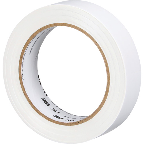 Ruban en vinyle pour travaux g&eacute;n&eacute;raux 764, 25,4 mm (1") la x 32,9 m (108') lo, 5 mils, Blanc Moffatt Supply & Specialties