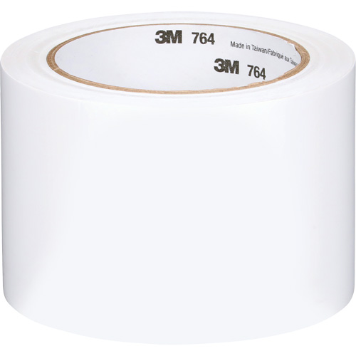 Ruban en vinyle pour travaux g&eacute;n&eacute;raux 764, 76 mm (3") la x 32,9 m (108') lo, 5 mils, Blanc Moffatt Supply & Specialties
