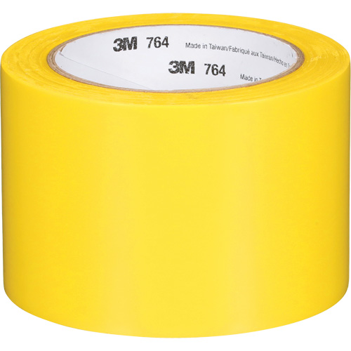 Ruban en vinyle pour travaux g&eacute;n&eacute;raux 764, 76 mm (3") la x 32,9 m (108') lo, 5 mils, Jaune Moffatt Supply & Specialties