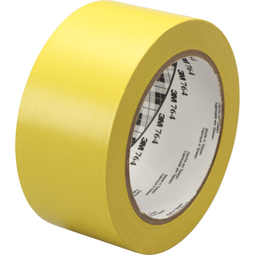 Ruban en vinyle pour travaux g&eacute;n&eacute;raux 764, 1245 mm (49") la x 32,9 m (108') lo, 5 mils, Jaune Moffatt Supply & Specialties