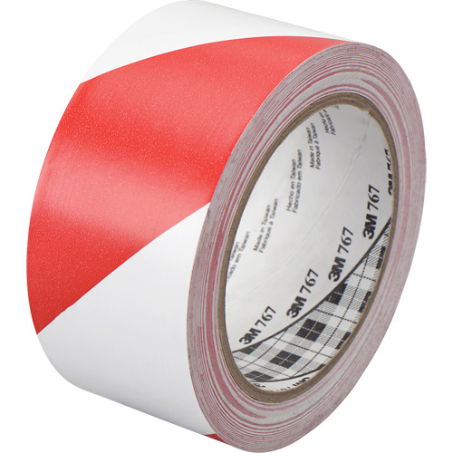 Ruban de signalisation de danger 767, 50,8 mm (2") x 33 m (108'), Rouge/Blanc Moffatt Supply & Specialties