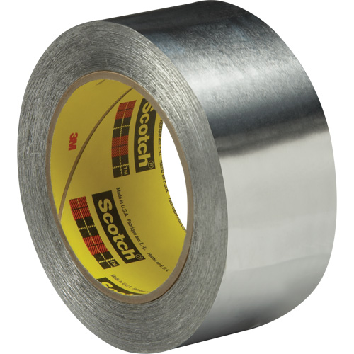 High-Temperature Aluminum Foil Tape, 2 mils Thick, 51 mm (2") x 55 m (180') Moffatt Supply & Specialties