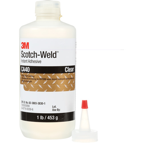 Scotch-Weld Instant Adhesive CA5, Clear, Bottle, 1 lbs. Moffatt Supply & Specialties
