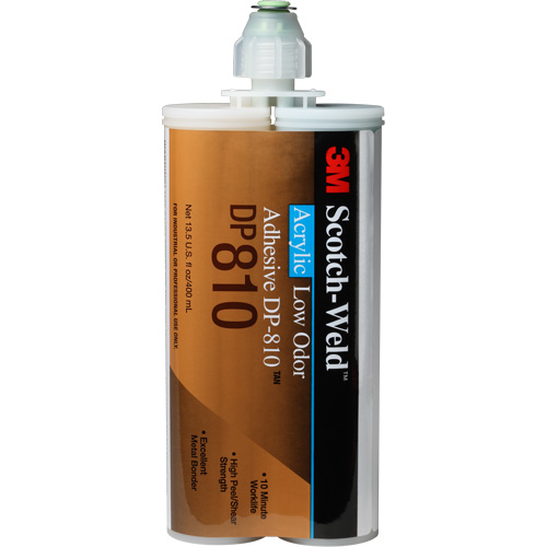 Adh&eacute;sif acrylique &agrave; faible odeur Scotch-Weld, Deux composants, Cartouche, 400 ml, Blanc cass&eacute; Moffatt Supply & Specialties