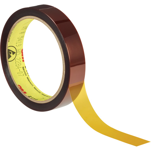 Ruban &agrave; base de polyimide produisant peu de statique 5419, 12,7 mm (1/2") x 33 m (108'), Brun Moffatt Supply & Specialties