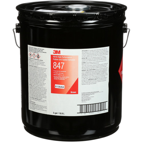 Scotch-Weld High-Performance Rubber & Gasket Adhesive, Pail, Brown Moffatt Supply & Specialties