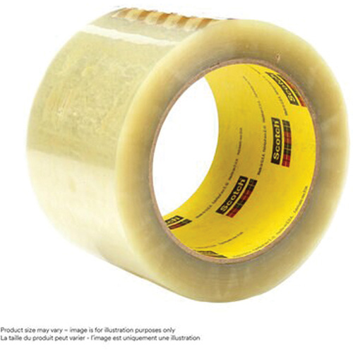 Scotch&reg; Box Sealing Tape 355, Hot Melt Adhesive, 3.15 mils, 36 mm (1-1/2") x 50 m (164') Moffatt Supply & Specialties