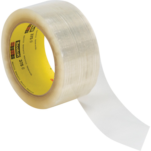 Scotch&reg; 375 Box Sealing Tape, Hot Melt Adhesive, 3.1 mils, 48 mm (1-22/25") x 1500 m (4921') Moffatt Supply & Specialties