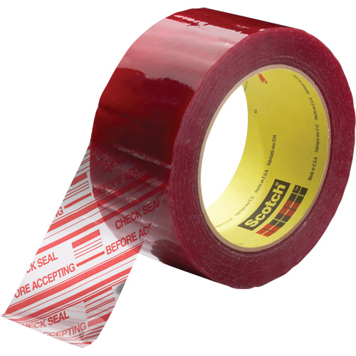 Ruban d'emballage avec message de s&eacute;curit&eacute; Scotch 3779, Adh&eacute;sif Acrylique, 1,8 mils, 48 mm (2") x 100 m (328') Moffatt Supply & Specialties