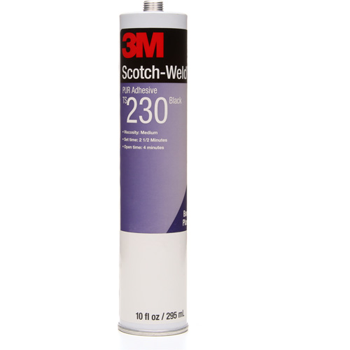 Adh&eacute;sif PUR Scotch-Weld, 10 oz, Cartouche, Noir Moffatt Supply & Specialties