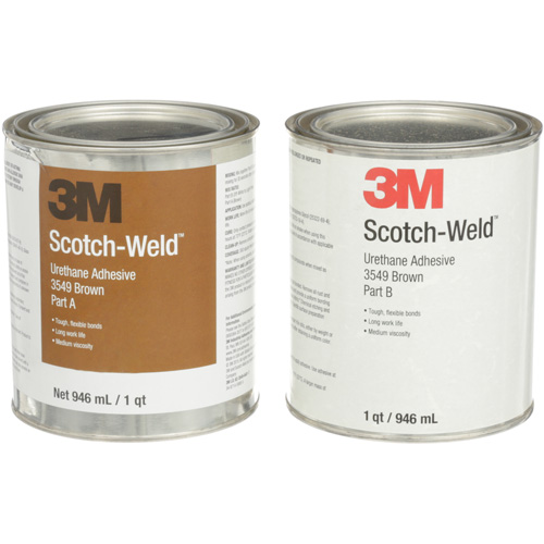 Scotch-Weld Urethane Adhesive 3549, 64 fl. oz., Can, Brown Moffatt Supply & Specialties