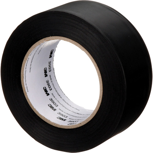 3903 Vinyl Duct Tape, 48 mm (2") W x 45 m (148') L, 6.5 mils, Black Moffatt Supply & Specialties