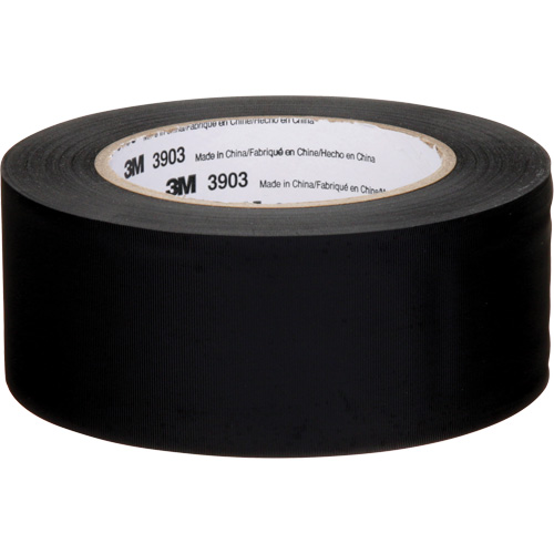 3903 Vinyl Duct Tape, 48 mm (2") W x 45 m (148') L, 6.5 mils, Black Moffatt Supply & Specialties