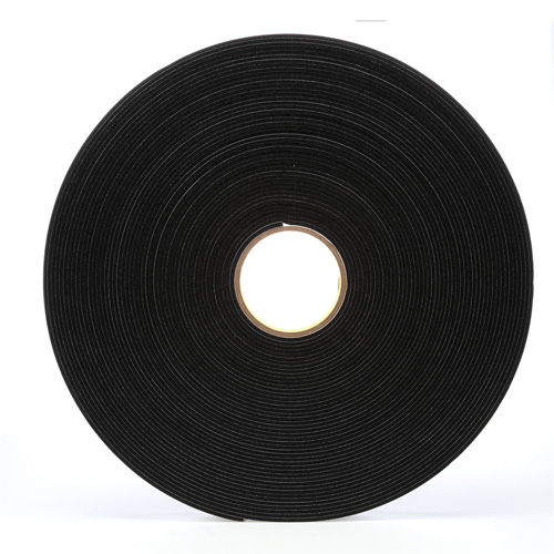 Ruban en mousse de vinyle 4508, 25,4 mm (1") la x 32,9 m (108') lo, 125 mils, Noir Moffatt Supply & Specialties