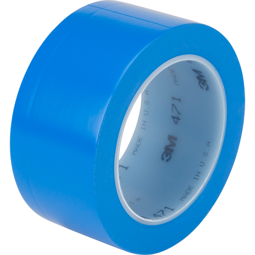 471 Vinyl Tape, 50.8 mm (2") W x 32.9 m (108') L, 5.3 mils, Blue Moffatt Supply & Specialties