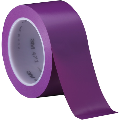 471 Vinyl Tape, 50.8 mm (2") W x 32.9 m (108') L, 5.2 mils, Purple Moffatt Supply & Specialties