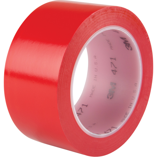 Ruban en vinyle 471, 50,8 mm (2") la x 32,9 m (108') lo, 5,3 mils, Rouge Moffatt Supply & Specialties