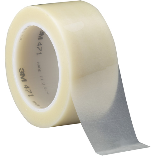 Ruban en vinyle 471, 50,8 mm (2") la x 32,9 m (108') lo, 5,2 mils, Transparent Moffatt Supply & Specialties
