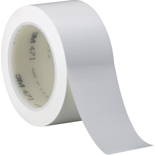 Ruban en vinyle 471, 38 mm (1-1/2") la x 32,9 m (108') lo, 5,2 mils, Blanc Moffatt Supply & Specialties