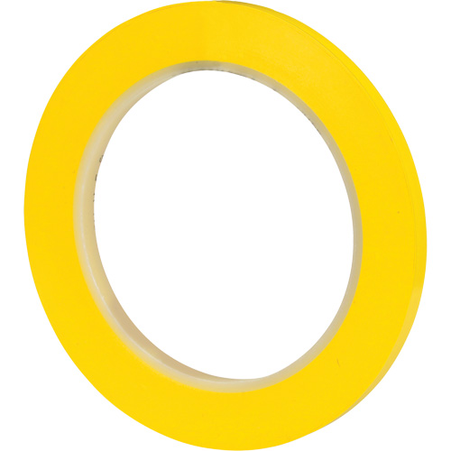 Ruban en vinyle 471, 6 mm (1/4") la x 32,9 m (108') lo, 5,2 mils, Jaune Moffatt Supply & Specialties