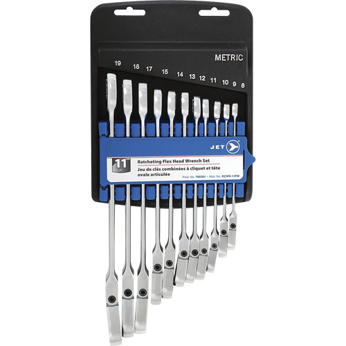 RCWS-11FM Metric Flex Head Ratchet Combination Wrench Set Moffatt Supply & Specialties