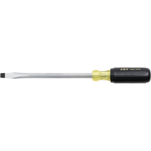 JKSS-8 Tournevis &agrave; fente, Tige de 3/8", Carr&eacute;e, 8" lo, Prise en Coussin&eacute;e Moffatt Supply & Specialties
