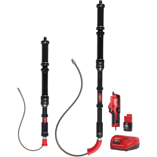 Ensemble de d&eacute;gorgeoir durinoir 2 outils M12 Trapsnake, &eacute;lectrique, Tulipe, 4'/6' Longueur du c&acirc;ble, 1/2"/3/8" Diam&egrave;tre du c&acirc;ble Moffatt Supply & Specialties