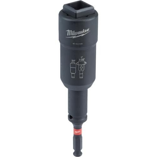 Douille utilitaire de distribution 3 en 1 pour monteur de ligne Shockwave, &agrave; cliquer, Entraînement 1/2" carr&eacute; Moffatt Supply & Specialties