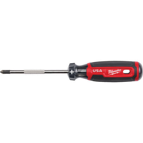 Phillips Screwdriver, #2 Tip, Round, 211 mm L, Cushion Grip Handle Moffatt Supply & Specialties