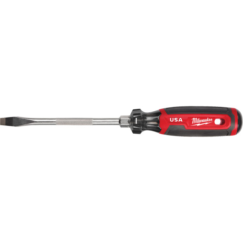 Slotted Screwdriver, 5/16" Tip, Round, 279 mm L, Cushion Grip Handle Moffatt Supply & Specialties